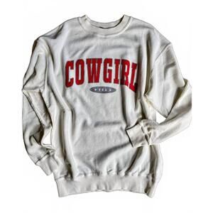 NEW ZUTTER women's cowgirl era top in white